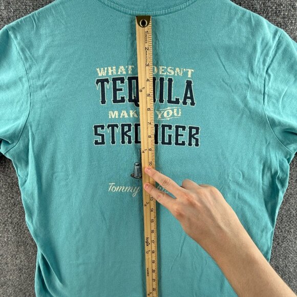 Tommy Bahama Relax Graphic T Shirt Blue Logo Tequila Graphic Alcohol Medium - Picture 3 of 10